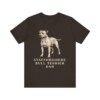 Staffordshire Bull Terrier Dad Shirt, Vintage Dog Sketch Tee, Dog Dad Gift