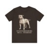 Staffordshire Bull Terrier Lover Shirt, Vintage Dog Sketch Tee, Dog Lover Gift