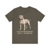 Staffordshire Bull Terrier Lover Shirt, Vintage Dog Sketch Tee, Dog Lover Gift