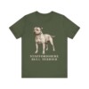 Staffordshire Bull Terrier Lover Shirt, Vintage Dog Sketch Tee, Dog Lover Gift