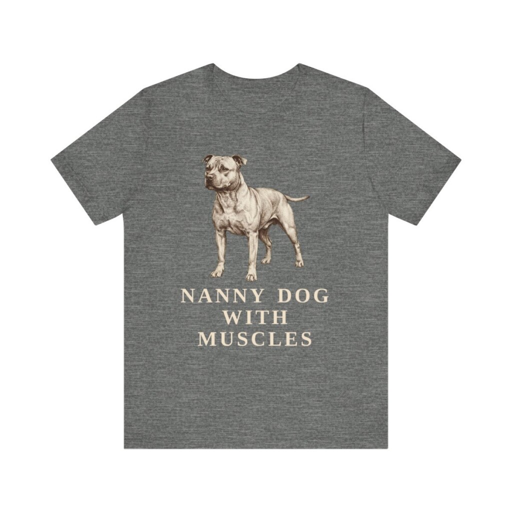 Staffordshire Bull Terrier Humor Shirt, Vintage Dog Sketch Tee, Dog Humor Gift