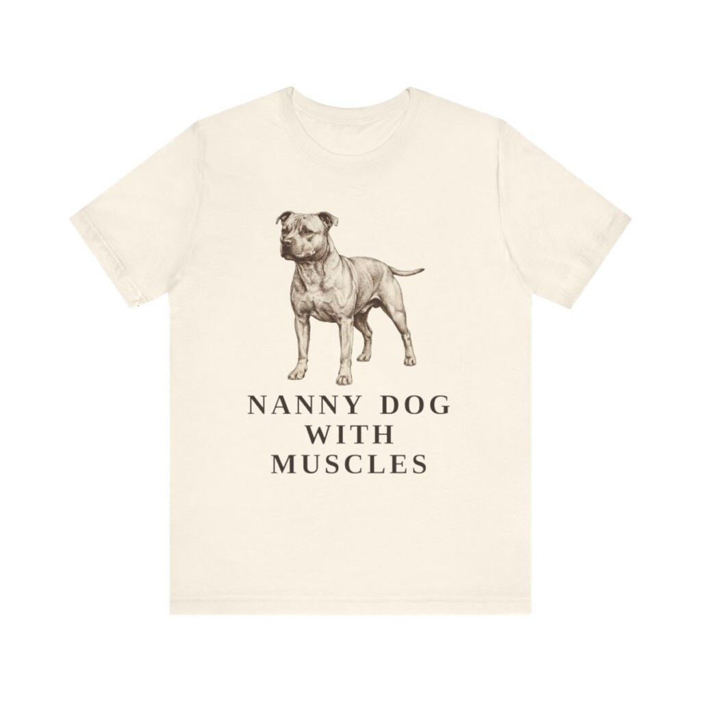 Staffordshire Bull Terrier Humor Shirt, Vintage Dog Sketch Tee, Dog Humor Gift