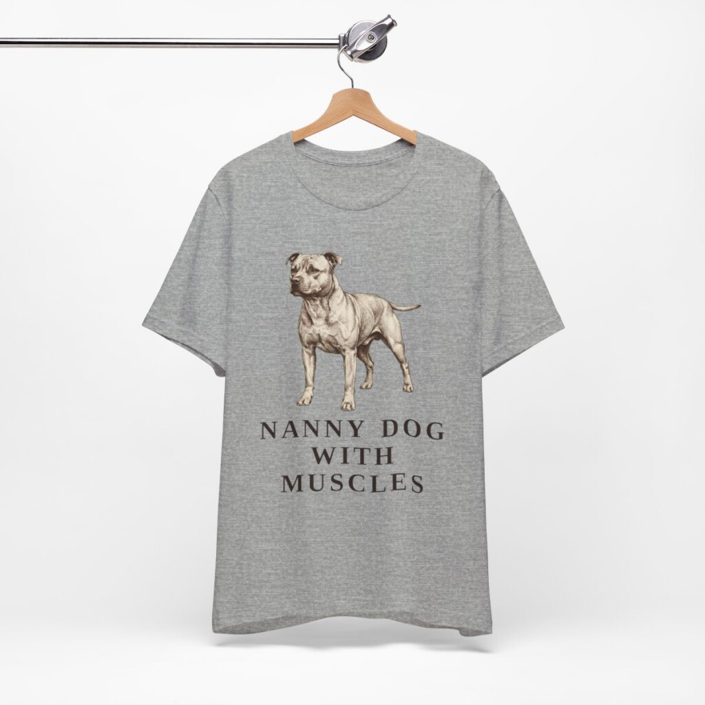 Staffordshire Bull Terrier Humor Shirt, Vintage Dog Sketch Tee, Dog Humor Gift