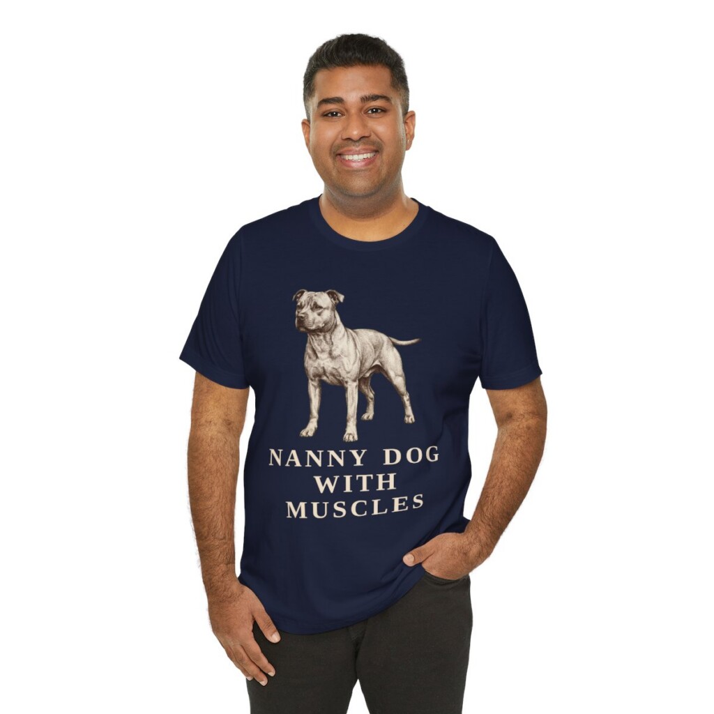 Staffordshire Bull Terrier Humor Shirt, Vintage Dog Sketch Tee, Dog Humor Gift
