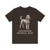 Standard Poodle Dad Shirt, Vintage Dog Sketch Tee, Dog Dad Gift