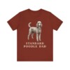 Standard Poodle Dad Shirt, Vintage Dog Sketch Tee, Dog Dad Gift