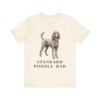 Standard Poodle Dad Shirt, Vintage Dog Sketch Tee, Dog Dad Gift
