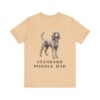 Standard Poodle Dad Shirt, Vintage Dog Sketch Tee, Dog Dad Gift