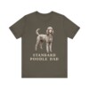 Standard Poodle Dad Shirt, Vintage Dog Sketch Tee, Dog Dad Gift