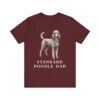 Standard Poodle Dad Shirt, Vintage Dog Sketch Tee, Dog Dad Gift