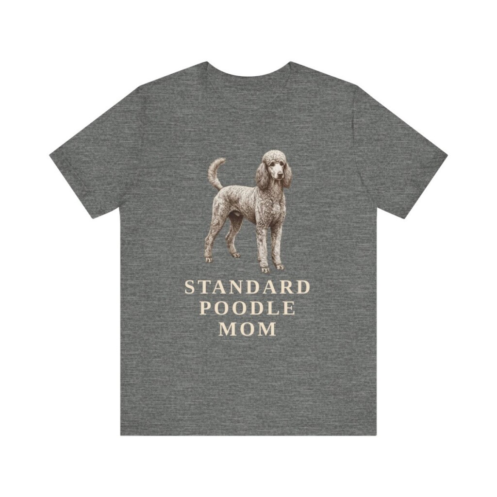 Standard Poodle Mom Shirt, Vintage Dog Sketch Tee, Dog Mom Gift