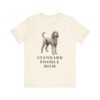 Standard Poodle Mom Shirt, Vintage Dog Sketch Tee, Dog Mom Gift