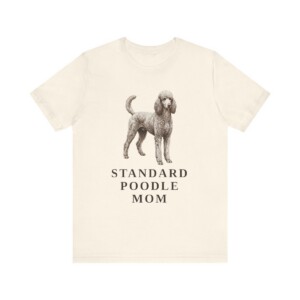 Standard Poodle Mom Shirt, Vintage Dog Sketch Tee, Dog Mom Gift