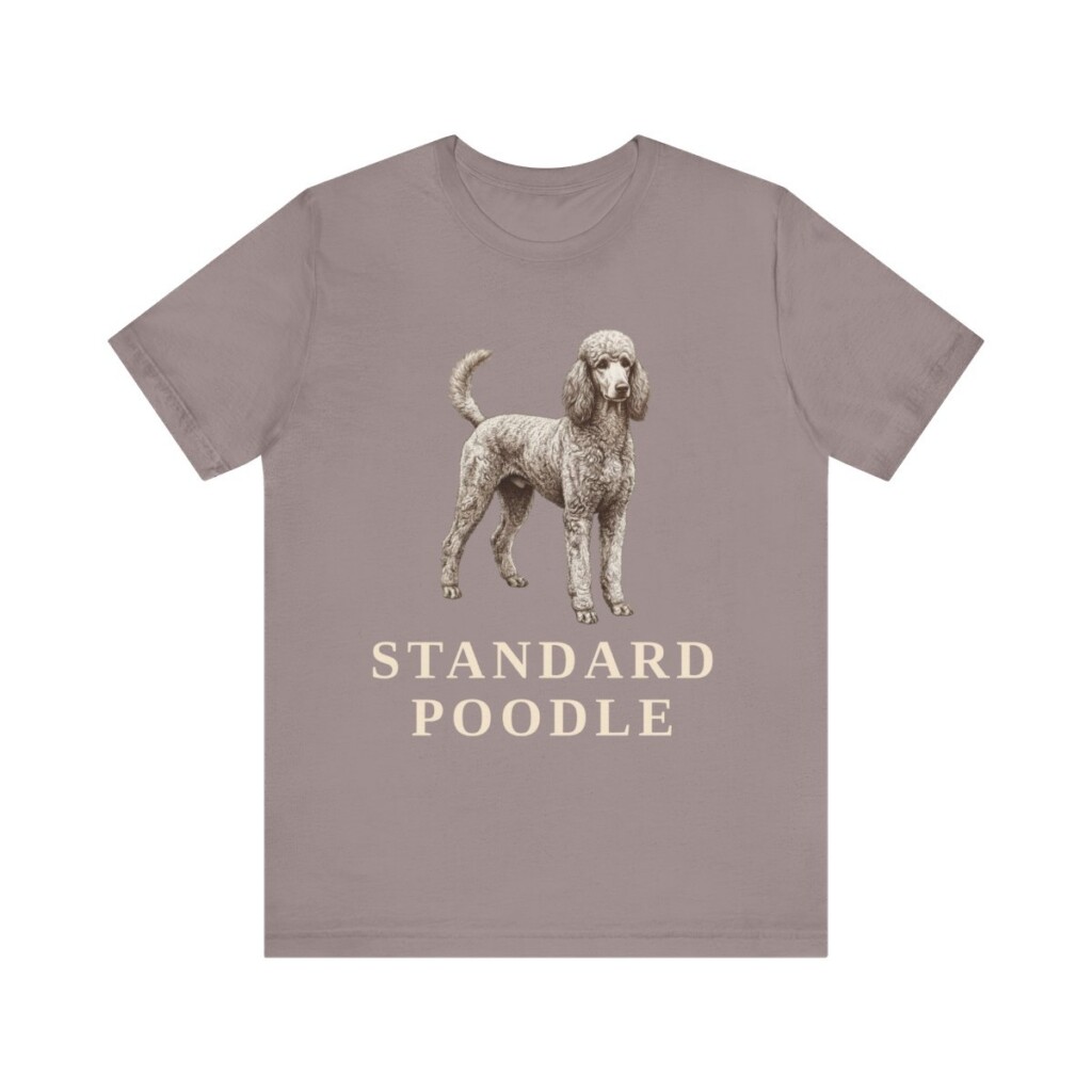Standard Poodle Lover Shirt, Vintage Dog Sketch Tee, Dog Lover Gift
