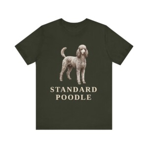 Standard Poodle Lover Shirt, Vintage Dog Sketch Tee, Dog Lover Gift
