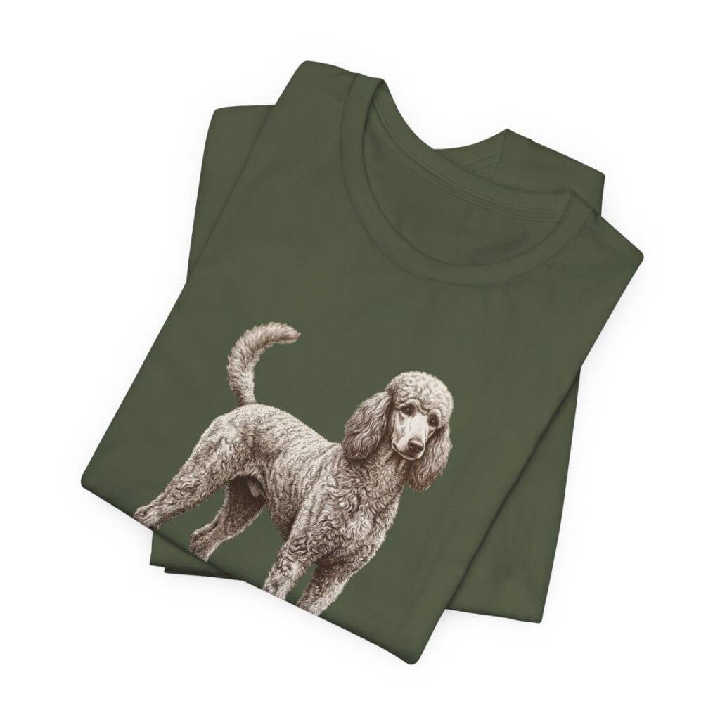 Standard Poodle Lover Shirt, Vintage Dog Sketch Tee, Dog Lover Gift