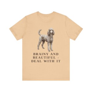 Standard Poodle Humor Shirt, Vintage Dog Sketch Tee, Dog Humor Gift