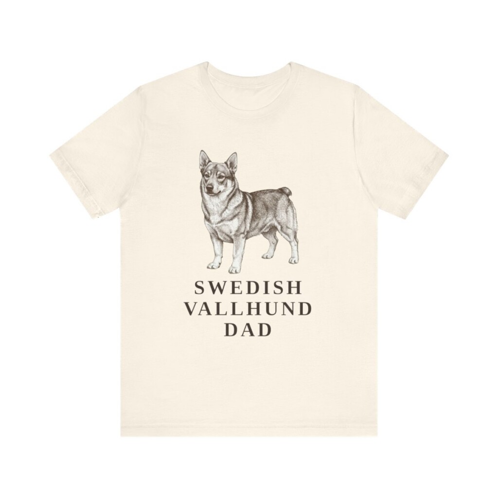 Swedish Vallhund Dad Shirt, Vintage Dog Sketch Tee, Dog Dad Gift Swedish Vallhund Dad Shirt, Vintage Dog Sketch Tee, Dog Dad Gift