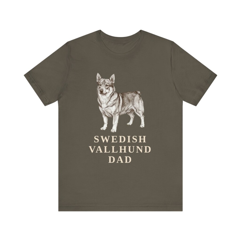 Swedish Vallhund Dad Shirt, Vintage Dog Sketch Tee, Dog Dad Gift Swedish Vallhund Dad Shirt, Vintage Dog Sketch Tee, Dog Dad Gift