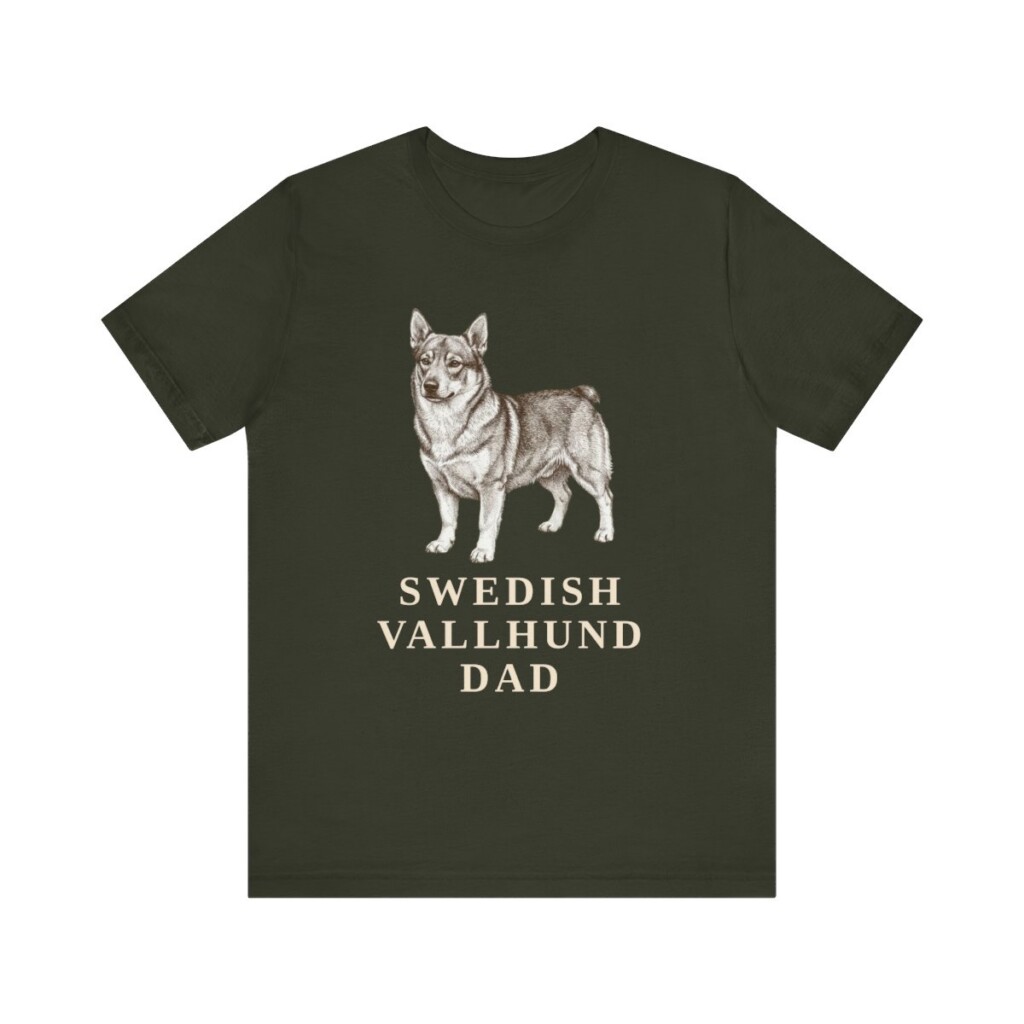 Swedish Vallhund Dad Shirt, Vintage Dog Sketch Tee, Dog Dad Gift Swedish Vallhund Dad Shirt, Vintage Dog Sketch Tee, Dog Dad Gift