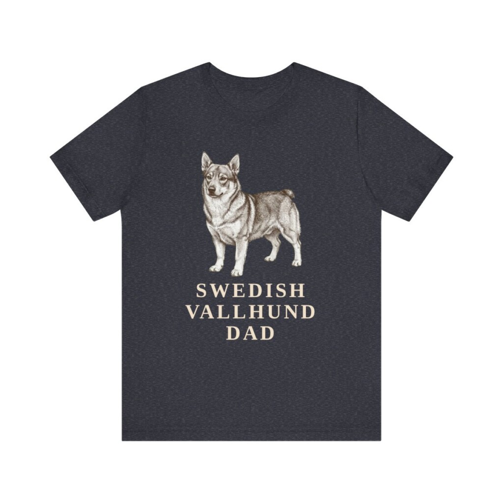 Swedish Vallhund Dad Shirt, Vintage Dog Sketch Tee, Dog Dad Gift Swedish Vallhund Dad Shirt, Vintage Dog Sketch Tee, Dog Dad Gift
