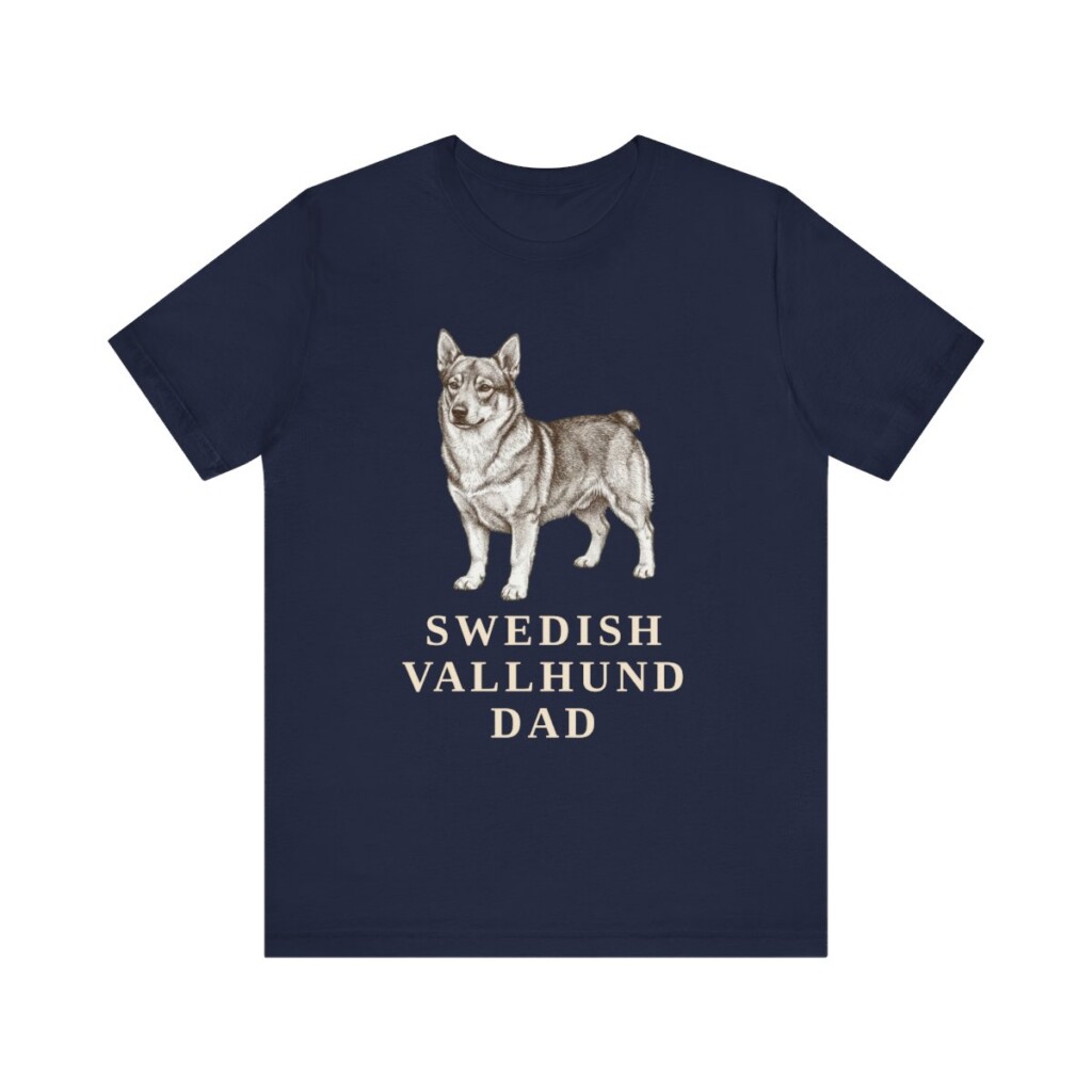 Swedish Vallhund Dad Shirt, Vintage Dog Sketch Tee, Dog Dad Gift Swedish Vallhund Dad Shirt, Vintage Dog Sketch Tee, Dog Dad Gift