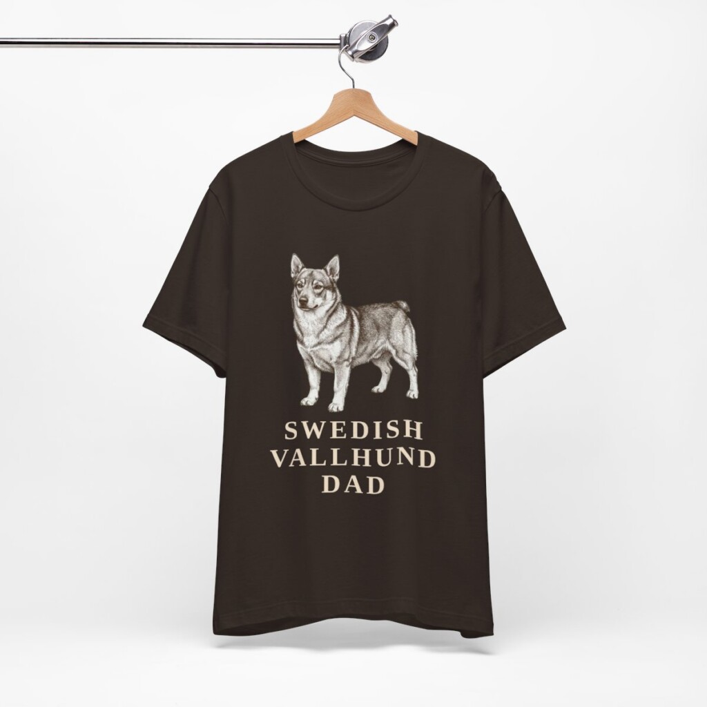 Swedish Vallhund Dad Shirt, Vintage Dog Sketch Tee, Dog Dad Gift Swedish Vallhund Dad Shirt, Vintage Dog Sketch Tee, Dog Dad Gift