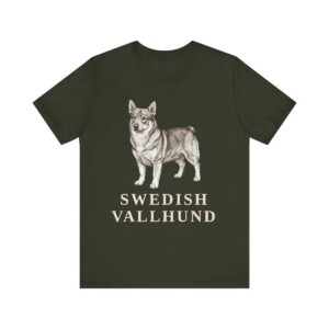 Swedish Vallhund Lover Shirt, Vintage Dog Sketch Tee, Dog Lover Gift
