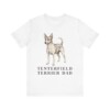 Tenterfield Terrier Dad Shirt, Vintage Dog Sketch Tee, Dog Dad Gift