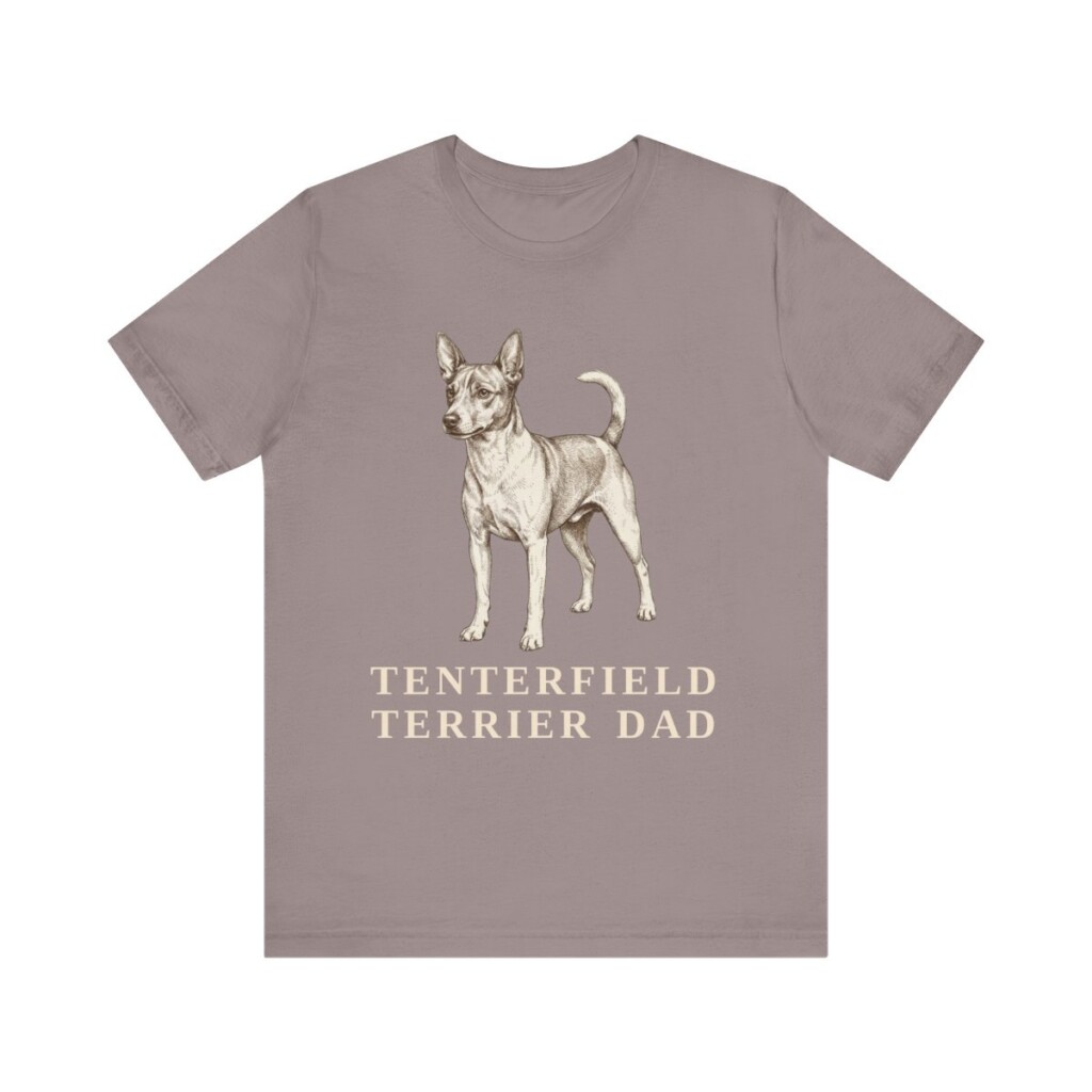 Tenterfield Terrier Dad Shirt, Vintage Dog Sketch Tee, Dog Dad Gift