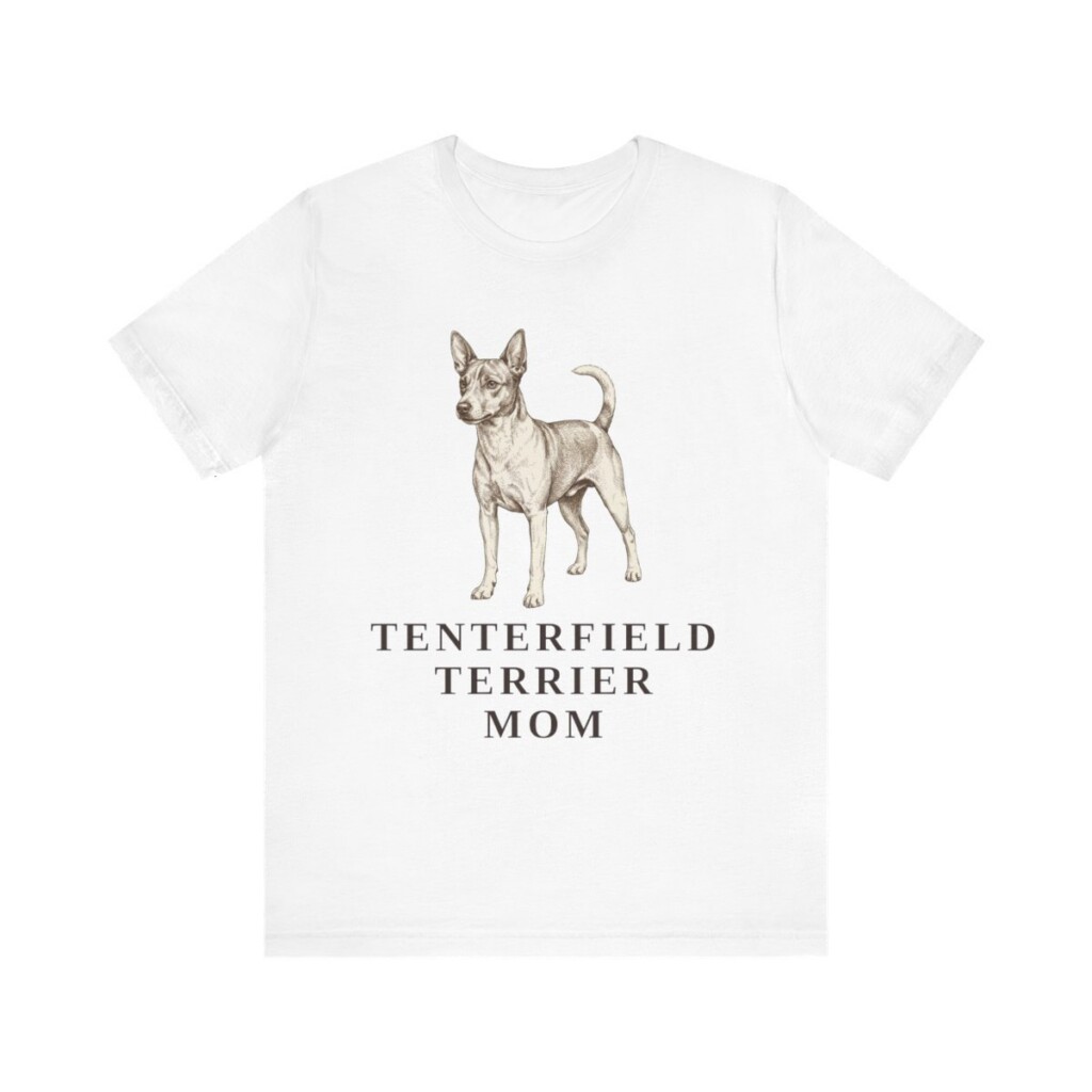 Tenterfield Terrier Mom Shirt, Vintage Dog Sketch Tee, Dog Mom Gift
