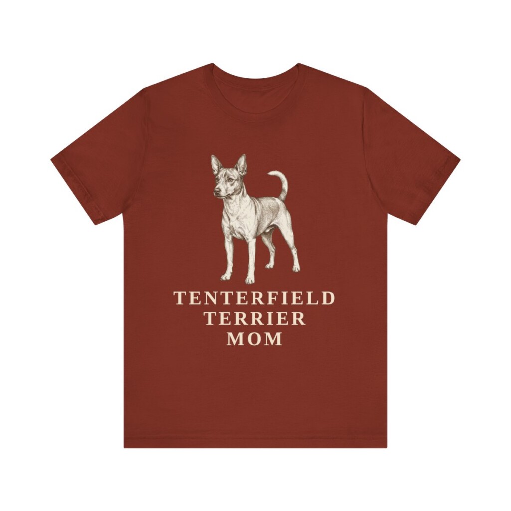 Tenterfield Terrier Mom Shirt, Vintage Dog Sketch Tee, Dog Mom Gift