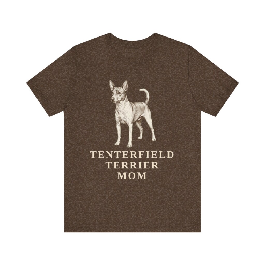 Tenterfield Terrier Mom Shirt, Vintage Dog Sketch Tee, Dog Mom Gift