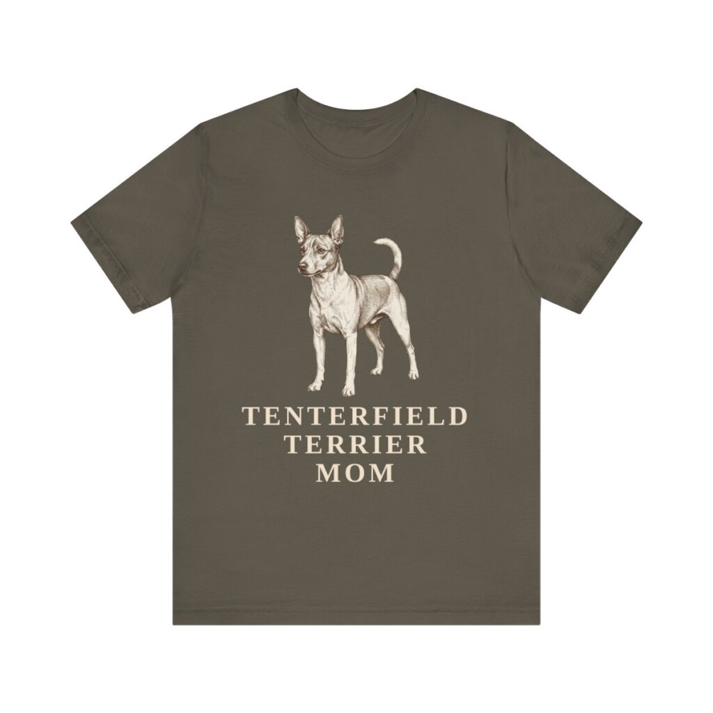 Tenterfield Terrier Mom Shirt, Vintage Dog Sketch Tee, Dog Mom Gift