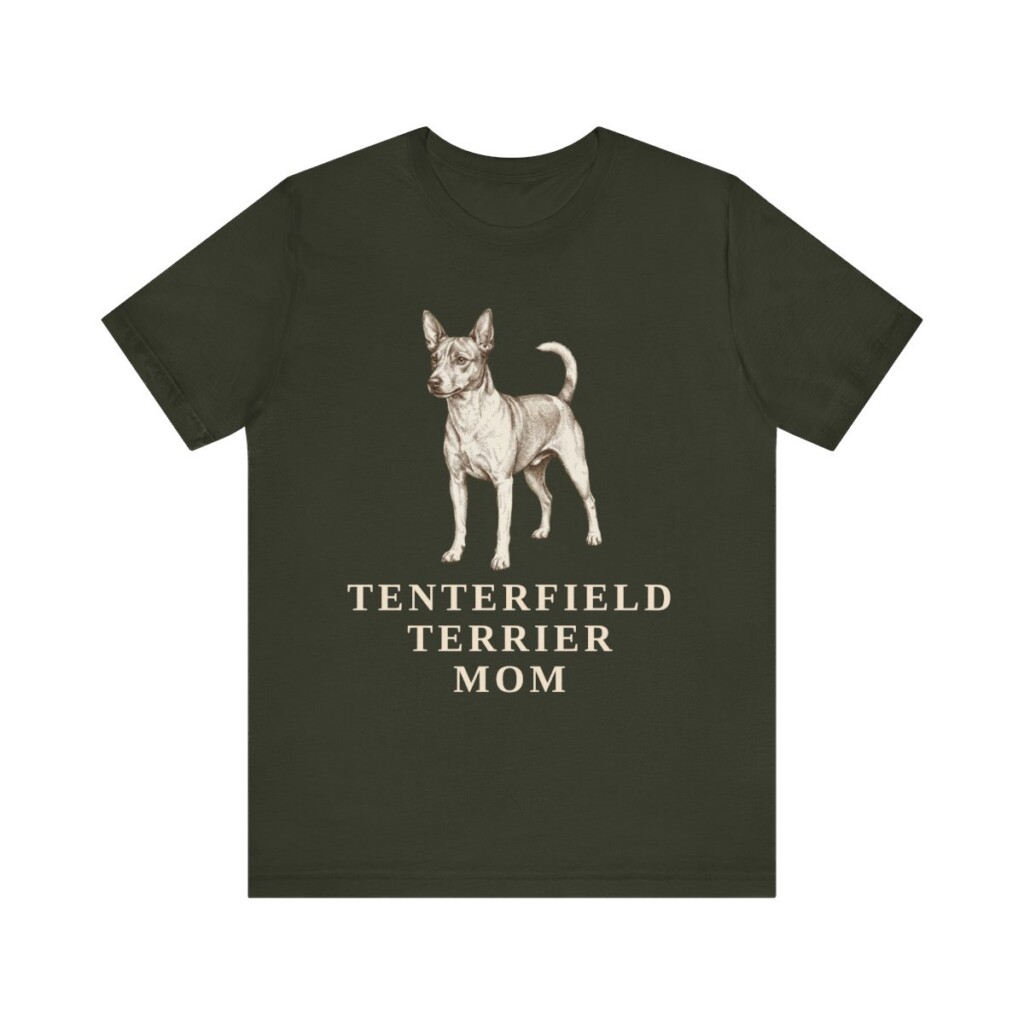 Tenterfield Terrier Mom Shirt, Vintage Dog Sketch Tee, Dog Mom Gift