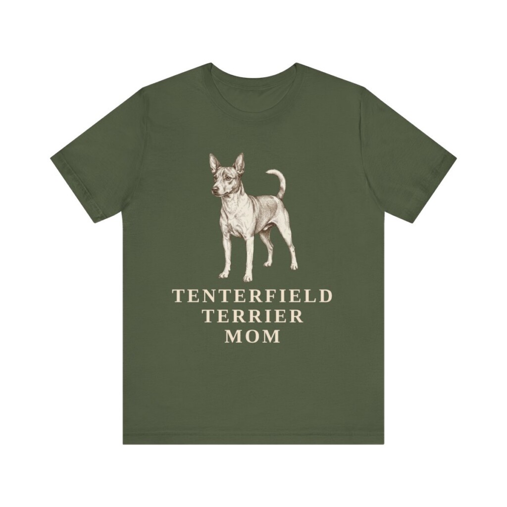 Tenterfield Terrier Mom Shirt, Vintage Dog Sketch Tee, Dog Mom Gift
