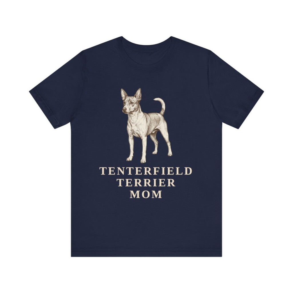 Tenterfield Terrier Mom Shirt, Vintage Dog Sketch Tee, Dog Mom Gift