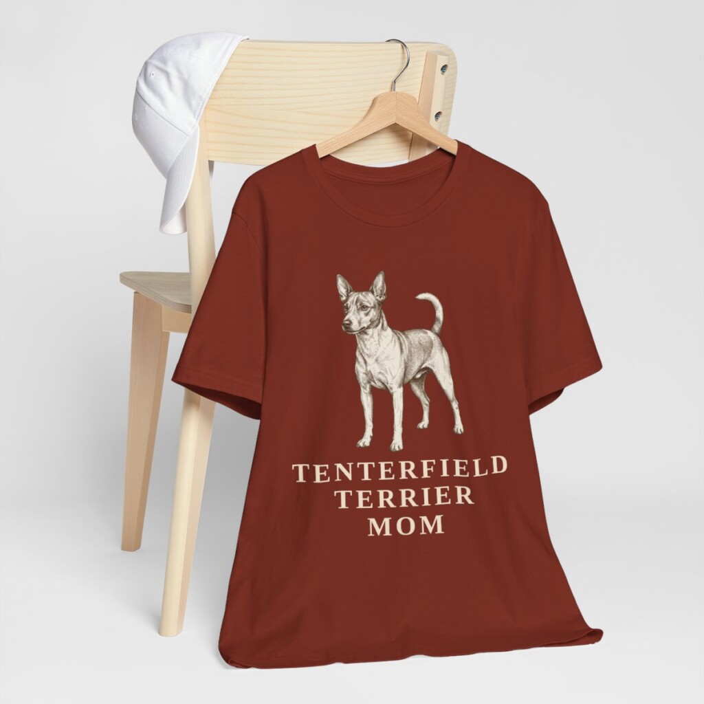 Tenterfield Terrier Mom Shirt, Vintage Dog Sketch Tee, Dog Mom Gift