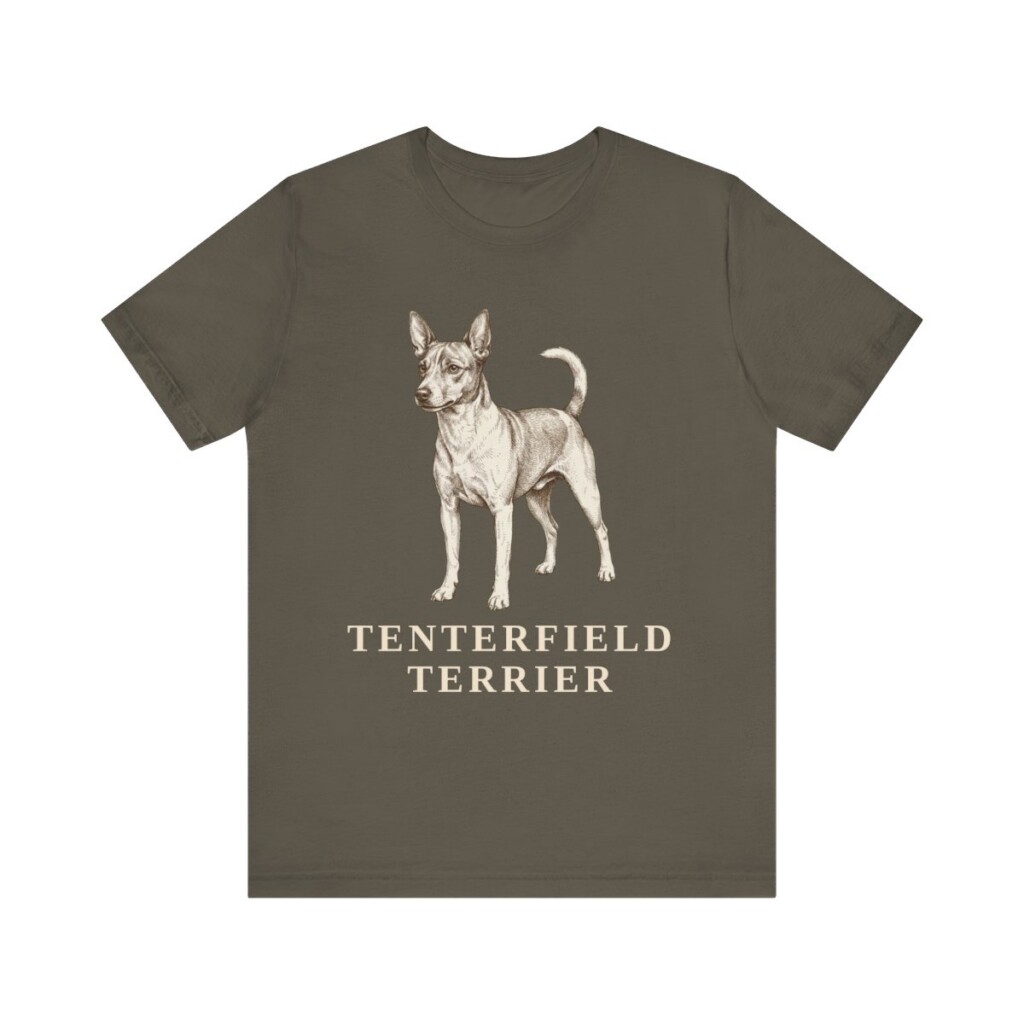 Tenterfield Terrier Lover Shirt, Vintage Dog Sketch Tee, Dog Lover Gift
