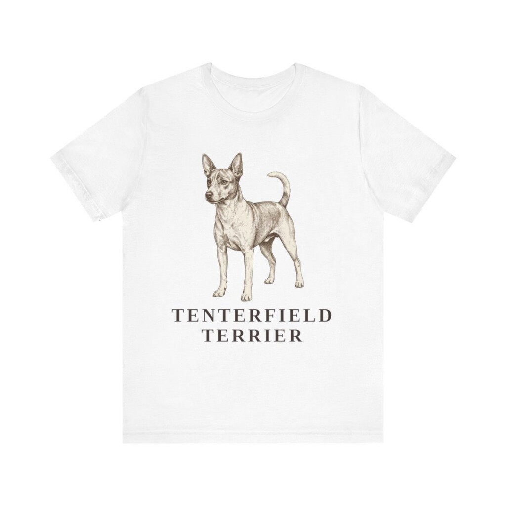Tenterfield Terrier Lover Shirt, Vintage Dog Sketch Tee, Dog Lover Gift