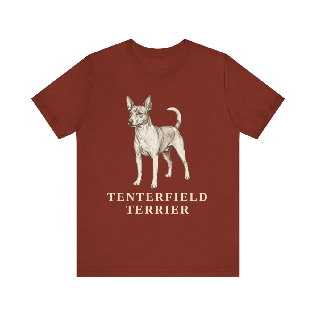 Tenterfield Terrier Lover Shirt, Vintage Dog Sketch Tee, Dog Lover Gift