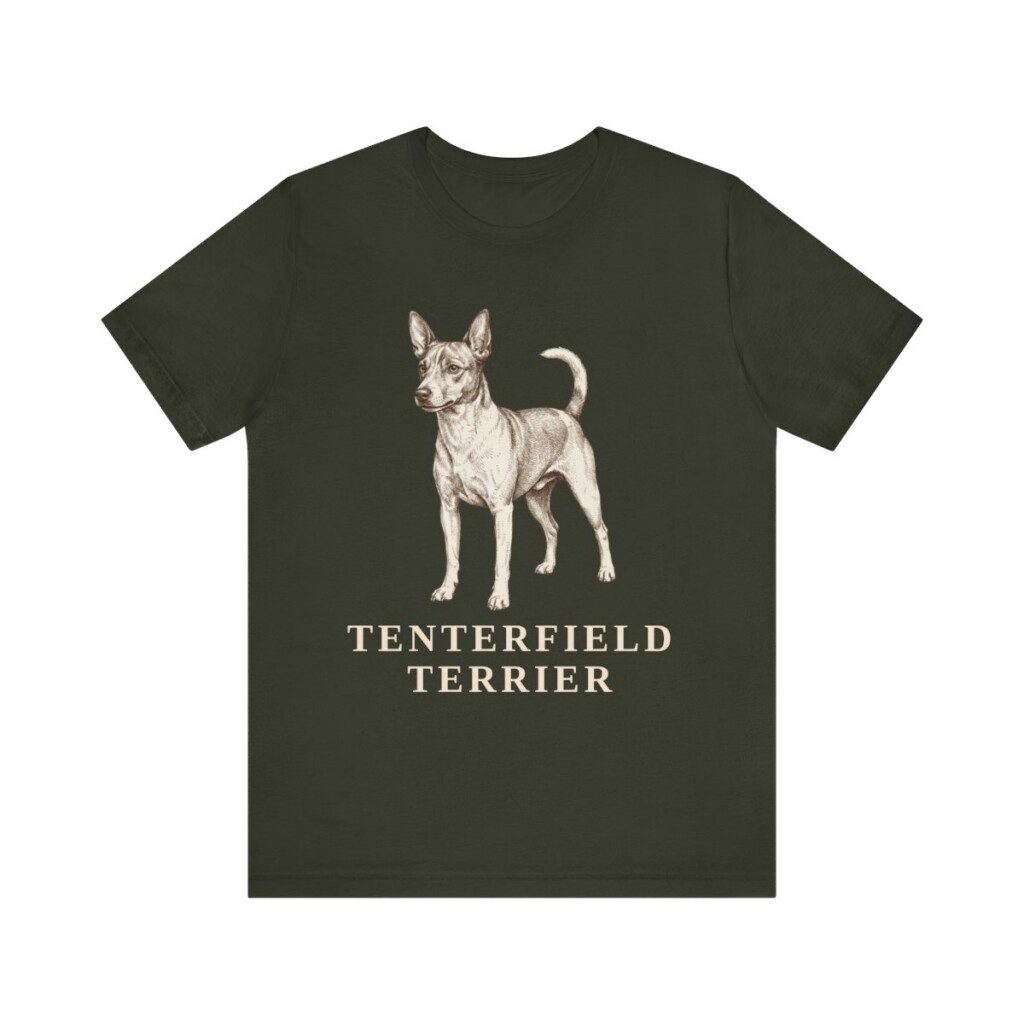 Tenterfield Terrier Lover Shirt, Vintage Dog Sketch Tee, Dog Lover Gift