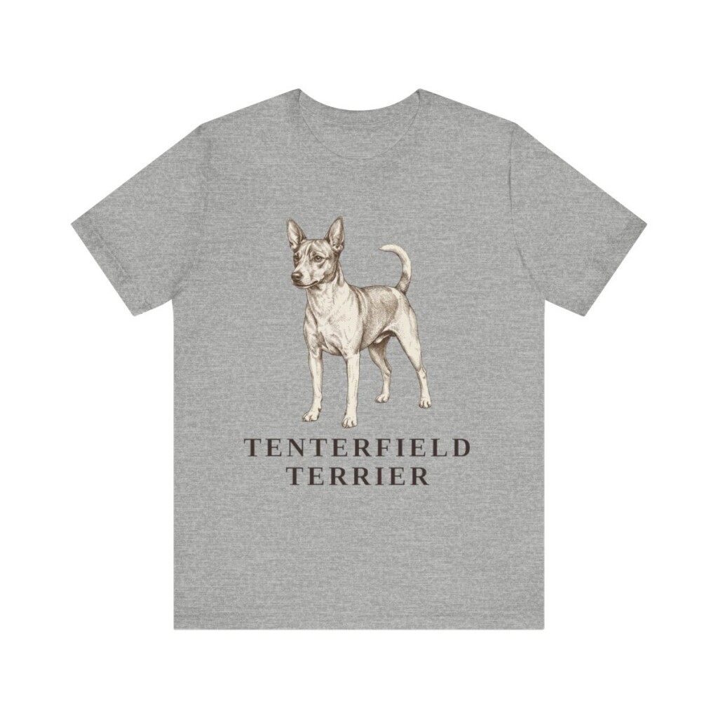 Tenterfield Terrier Lover Shirt, Vintage Dog Sketch Tee, Dog Lover Gift