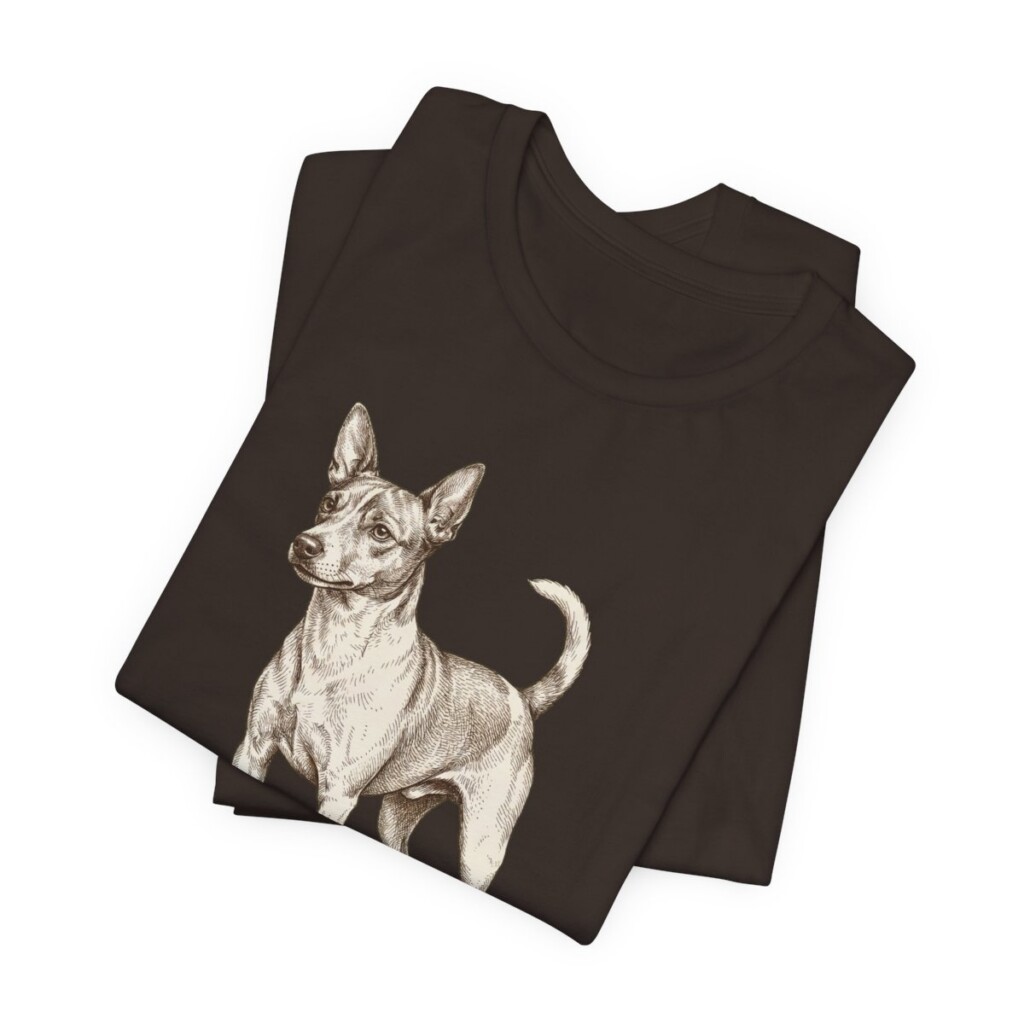 Tenterfield Terrier Lover Shirt, Vintage Dog Sketch Tee, Dog Lover Gift