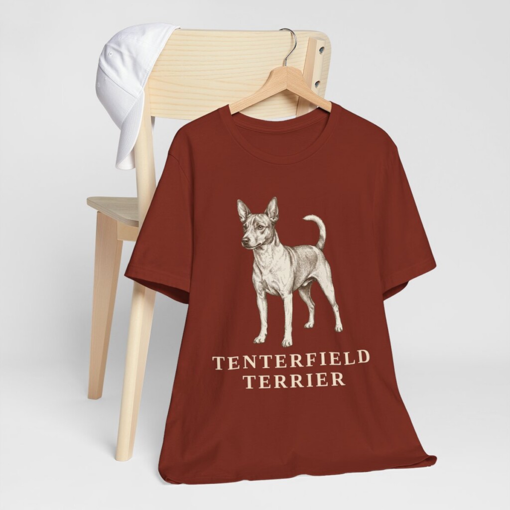Tenterfield Terrier Lover Shirt, Vintage Dog Sketch Tee, Dog Lover Gift
