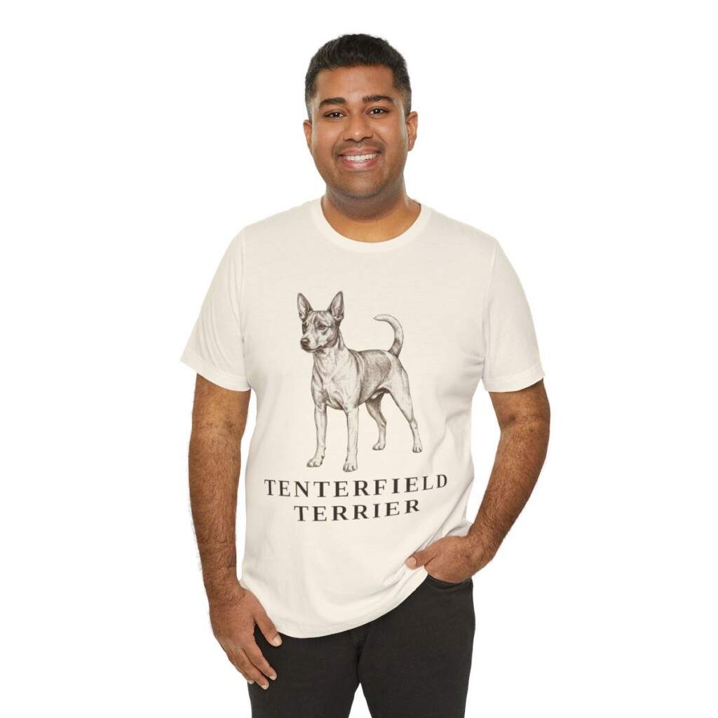 Tenterfield Terrier Lover Shirt, Vintage Dog Sketch Tee, Dog Lover Gift