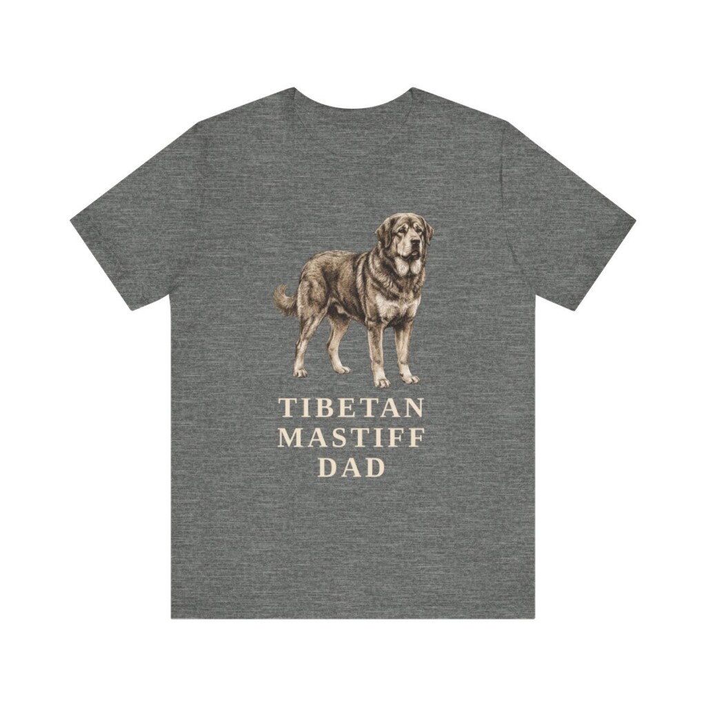 Tibetan Mastiff Dad Shirt, Vintage Dog Sketch Tee, Dog Dad Gift