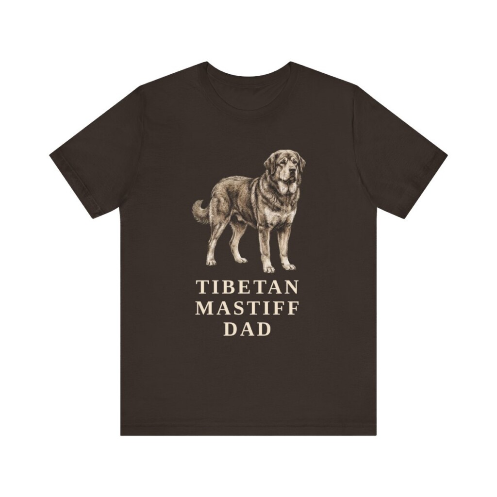 Tibetan Mastiff Dad Shirt, Vintage Dog Sketch Tee, Dog Dad Gift