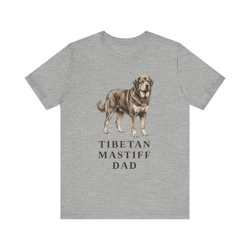 Tibetan Mastiff Dad Shirt, Vintage Dog Sketch Tee, Dog Dad Gift