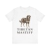 Tibetan Mastiff Lover Shirt, Vintage Dog Sketch Tee, Dog Lover Gift